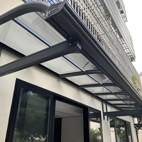Auvent de terrasse de balcon de maison, couverture de patio, auvent fixe en aluminium moderne, auvent de villa, auvent extérieur