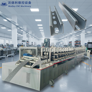 Solar Strut Channel Roll Forming Machine for Solar Panel Mounting Photovoltaic Brackets High-Accuracy Motor C41 Model - Product Image 1