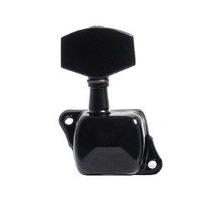 Mécaniques d'accordage semi-fermées noires 3L3R pour guitares électriques et acoustiques – Pièces de rechange - Product Image 5