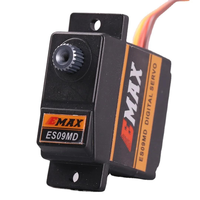 Servomoteur analogique à engrenages métalliques Emax ES09MD à double roulement, servos spécifiques pour voitures RC, hélicoptères, bateaux, avions, accessoires