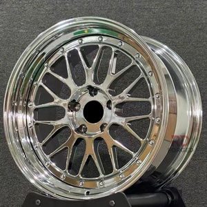 Jantes de voiture de course Triple Chrome 18-24 pouces pour marques de luxe, forgées en 2 ou 3 pièces, compatibles avec les jantes BS LM LeMans - Product Image 3