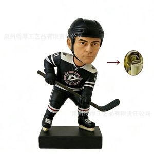 Customizable Ice Hockey Player <b>Bobblehead</b> Figurine Synthetic Resin Sports Gift Decorations - Product Image 3