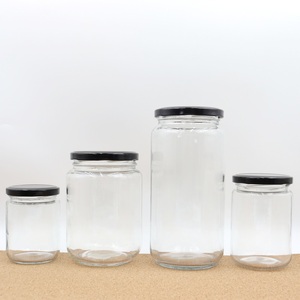 Récipient alimentaire de forme ronde vide 30ML-1000ML pot de <span class=keywords><strong>miel</strong></span> en verre avec couvercle en métal pour la conservation du <span class=keywords><strong>miel</strong></span> ou des cornichons - Product Image 3