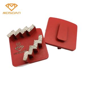 Redi-bloques de molienda de diamante para máquina de hormigón, bloqueo de unión de Metal, doble Zigzags - Product Image 5