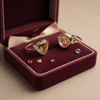 Bague ouverte tendance pour femmes et hommes en laiton plaqué or 18 carats avec zircon, cadeau de mariage, accessoires de bricolage