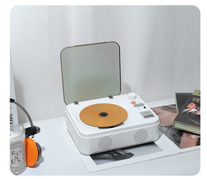 Lecteur <span class=keywords><strong>CD</strong></span> vintage en stock, lecteur d'albums musicaux intégré <span class=keywords><strong>pour</strong></span> haut-parleur, haut-parleur rechargeable, système audio vintage <span class=keywords><strong>pour</strong></span> bébé - Product Image 2