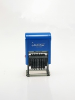 Tampon en caoutchouc WES SELLOS tampon alphabet rectangle 8 chiffres D-0531