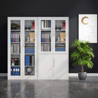 Armoire de classement en acier avec étagères réglables, gris clair, verrouillable, H1850xL850xP400mm, armoire de rangement de bureau, prix de gros
