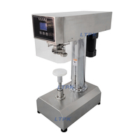 Machine de scellage de boîtes de conserve électrique semi-automatique intelligente de table anti-déversement pour ligne de mise en conserve de boissons et d'aliments