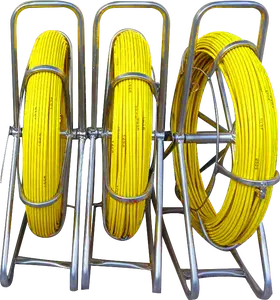 Hohe festigkeit fiberglas schieben zugstange/Kabelverlegung Werkzeuge Fiber Schlange Duct Rodder/Hersteller Fiberglas Kabel Push Puller