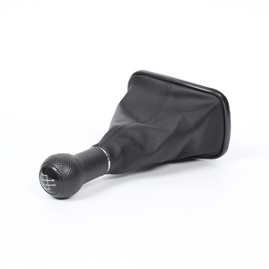 Manual Gear <b>Shift</b> <b>Knob</b> Leather Black 6 Speed For Volkswagen Bora Golf 4 Ergonomic Design - Product Image 2
