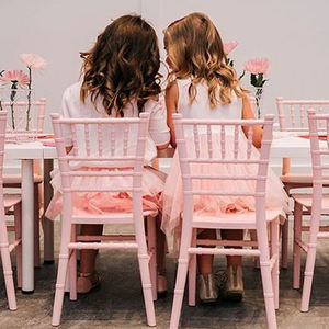 Chaises Chiavari en résine plastique rose pour enfants, pour fête d'<span class=keywords><strong>anniversaire</strong></span> - Product Image 6