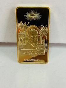 Masonic biểu tượng đồng xu vuông vàng thanh Quà tặng kỷ niệ<span class=keywords><strong>m</strong></span> cho Đảng - Product Image 5