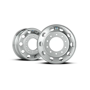 Rueda de Aluminio 9 X 24.5 Cromada, Llanta Nueva para Camión con Remolque - Product Image 6