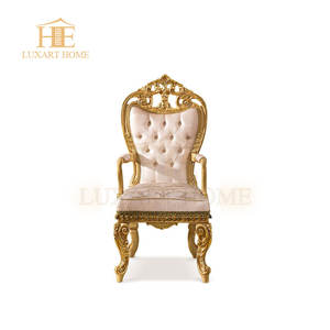 8 डाइनिंग कुर्सियां परिवार ठोस लकड़ी नक्काशीदार शास्त्रीय डाइनिंग रूम फर्नीचर सेट - Product Image 4