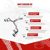 Système d'échappement Catback en acier inoxydable 304 compatible avec Toyota Tundra 5.7L V8 2007-2021 avec doubles embouts noirs et commande de soupape