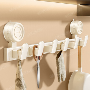Suction Cup Wall Hook Rectangle Removable No Drilling Required For Bedroom Bathroom Storage Rack - Product Image 3