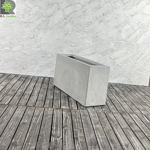 Ventes chaudes Ronglin <span class=keywords><strong>Jardinière</strong></span> <span class=keywords><strong>rectangulaire</strong></span> en GRC faite à la main de 59 à 100 cm, légère, moderne, finition naturelle/peinte pour la maison et le jardin - Product Image 5