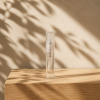 Flacon pulvérisateur en verre transparent durable de 2 ml, 3 ml, 5 ml, anti-fuite, pour échantillons de parfum et cosmétiques