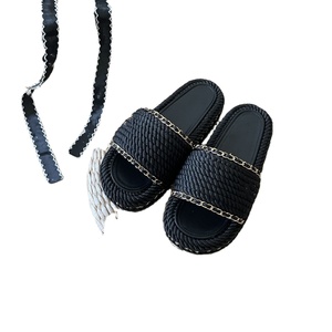 Sandalias Tejidas de Alta Calidad para Mujer, Sandalias de Verano para Exteriores, Zapatos de Playa para Vacaciones - Product Image 1