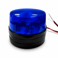 Sistem Alarm Lampu Strobo DC12V 120mA Sensor Gerak Berkabel dengan Sirene Lampu Peringatan LED Beacon