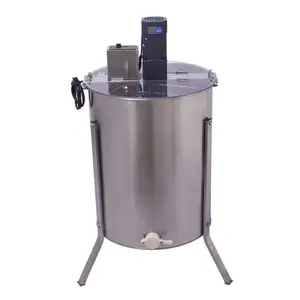 Automatic start-stop electric 3/4/ frames stainless steel honey extractor