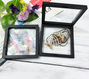 Boîte à bijoux avec fenêtre en film plastique PE transparent pour boucles d'oreilles, bracelets et bagues avec logo personnalisé - Product Image 3