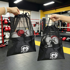 Sacchetto per Scarpe Riutilizzabile e Lavabile in Rete con Coulisse, Borsa Sportiva Multiuso per Scarpe da Palestra, Guanti da Boxe e Attrezzatura per Arti Marziali - Product Image 1