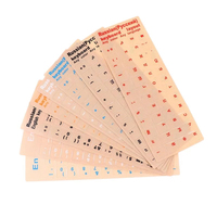 Autocollants de clavier personnalisés pour ordinateur portable, multilingues, persan, coréen, japonais, allemand, turc, espagnol, russe, français, arabe