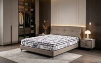Matelas à ressorts ensachés 7 zones en gros, hybride latex et mousse à mémoire de forme, compressé sous vide, pour hôtel
