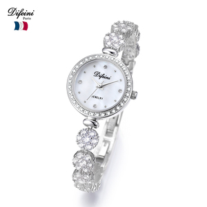 Orologio intelligente <span class=keywords><strong>da</strong></span> <span class=keywords><strong>donna</strong></span> con cassa in ottone movimento al quarzo vetro quadrante finestra Display puntatore - Product Image 6