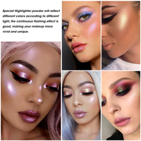 Highlighter Poudre Compacte Personnalisée 6 Couleurs Maquillage Professionnel Crème Corps Rose Scintillant Duochrome