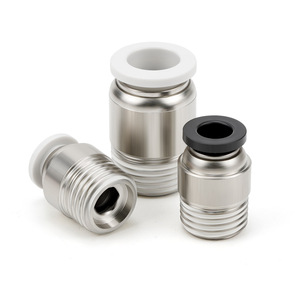 Conector Neumático Rápido Sayu POC8-02, Cobre Niquelado, Acoplador Recto Hexagonal Interno 4-M5 - Product Image 2