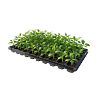 Plateau de semis Microgreens en plastique à 50 cellules avec petits trous pour un bon drainage Plateaux et couvercles de pépinière adaptés à la culture hydroponique