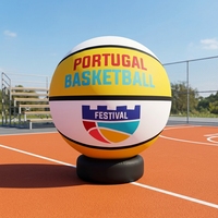 Ballon de basket gonflable géant avec logo personnalisé, ballon de sport gonflable pour la publicité et la décoration d'événements et de festivals