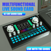 Carte son externe USB A2 S1, intelligente et professionnelle, pour enregistrement, connexion téléphone/tablette, diffusion en direct avec interface audio OTG.