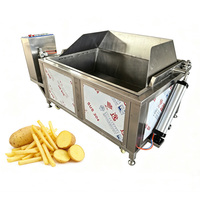 Commerciële groente- en fruitblancheringsmachine voor aardappelchips, elektrische motor, kern van roestvrij staal