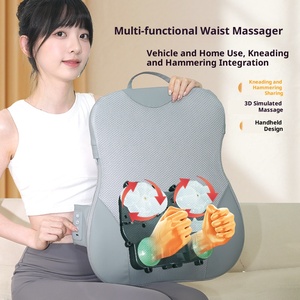 Soulager la douleur corporelle Shiatsu cou <span class=keywords><strong>et</strong></span> <span class=keywords><strong>dos</strong></span> <span class=keywords><strong>coussin</strong></span> de massage pétrir pour bureau à domicile utilisation en voiture siège <span class=keywords><strong>chauffant</strong></span> confortable pour chaise ou lit - Product Image 5