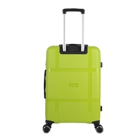 Ensemble de 3 valises pour voyage d'affaires de longue durée Valise de voyage personnalisée Bagages à roulettes en PP rose
