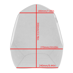 Funda de Asiento Trasero de Cuero para Motocicleta XXUN para KAWASAKI Ninja <span class=keywords><strong>H2</strong></span> <span class=keywords><strong>SX</strong></span> 2022-2025, Cojín con Alivio de Presión - Product Image 6