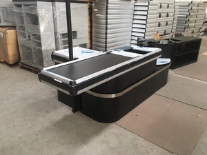 Table de caisse enregistreuse de détail de conception de supermarché comptoir de caisse électronique avec <span class=keywords><strong>certification</strong></span> FSC <span class=keywords><strong>SMETA</strong></span> - Product Image 4
