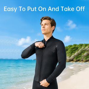 Traje de Neopreno de 3MM para Hombre y Mujer, con Cremallera Frontal, para Buceo, Snorkel, Surf y Pesca Submarina - Product Image 3