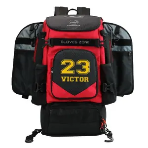 2021 KOP SPORTS Red Baseball Bat Backpack Baseball Bag With Your Logo