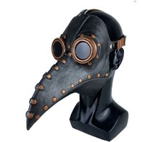 Masque de docteur de la peste à bec d'oiseau steampunk pour Halloween, masque rétro médiéval pour cosplay, accessoires de costume pour fête masquée, vente en gros
