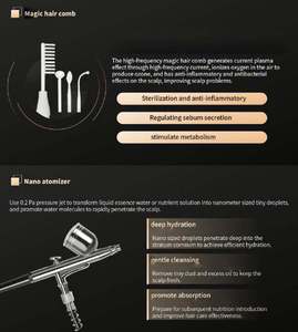 Nueva Máquina para el Cuidado del Cuero Cabelludo 8 en 1 con Peine Mágico y Nano Spray para Control de Grasa y Antiinflamatorio - Product Image 6