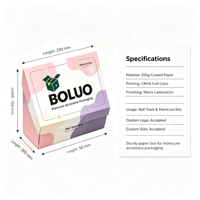 Boîte cadeau en papier pour outils de nail art, personnalisée