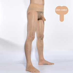 strumpfhose mit penishülle Silbergleit Holzgleitmittel main image 1