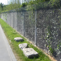 Clôture de jardin en treillis métallique galvanisé avec dessus en fil barbelé, service de modélisation 3D, étanche et écologique