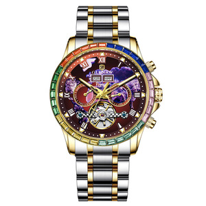 Nuevo Reloj Mecánico de Marca para Hombre con Visualización de Año y Mes, Esfera Grande de 44 mm, Relojes Automáticos, Montres Mécaniques De Luxe - Product Image 4