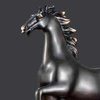Ornement de cheval en métal pour le succès au bureau, décoration de luxe haut de gamme pour salon, cave à vin, cadeau de pendaison de crémaillère